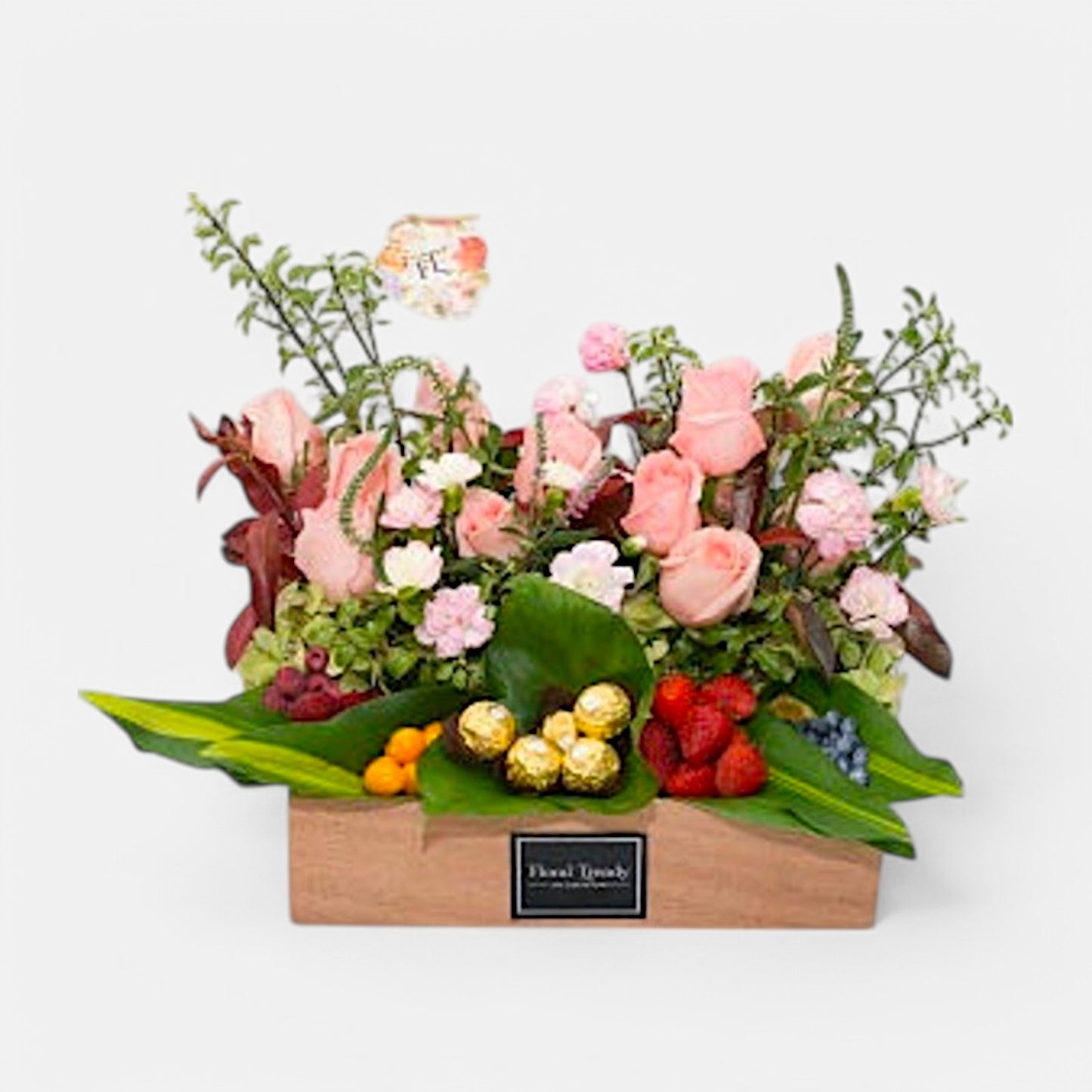 Caja Lujo Floral Fruit Pink