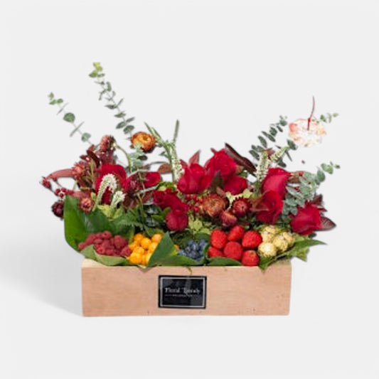 Caja Lujo Floral Fruit Red