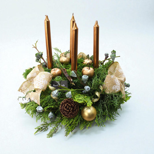 Corona de Adviento - Dorado