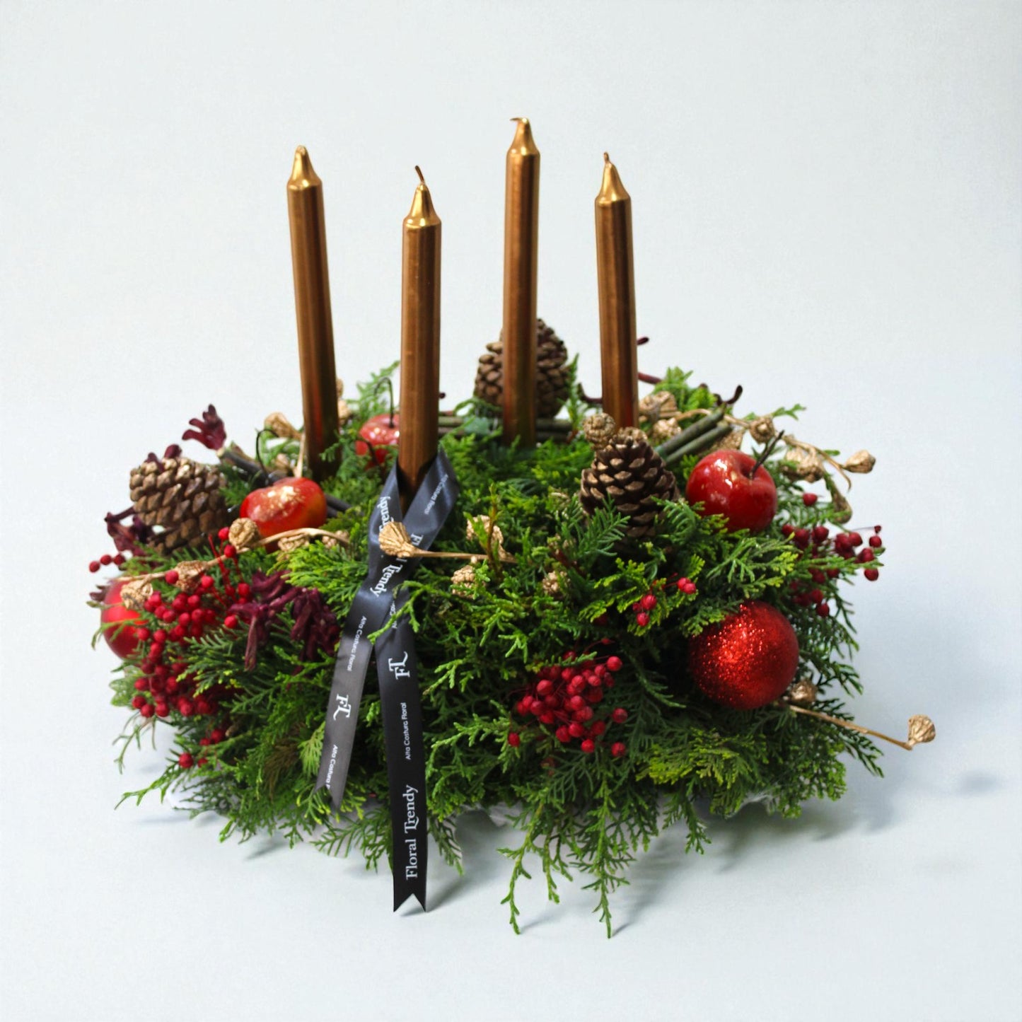 Corona de Adviento - Rojo