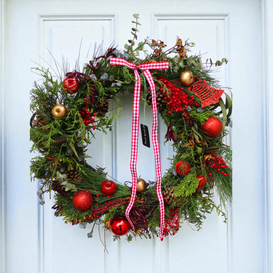 Corona de Puerta-  Roja