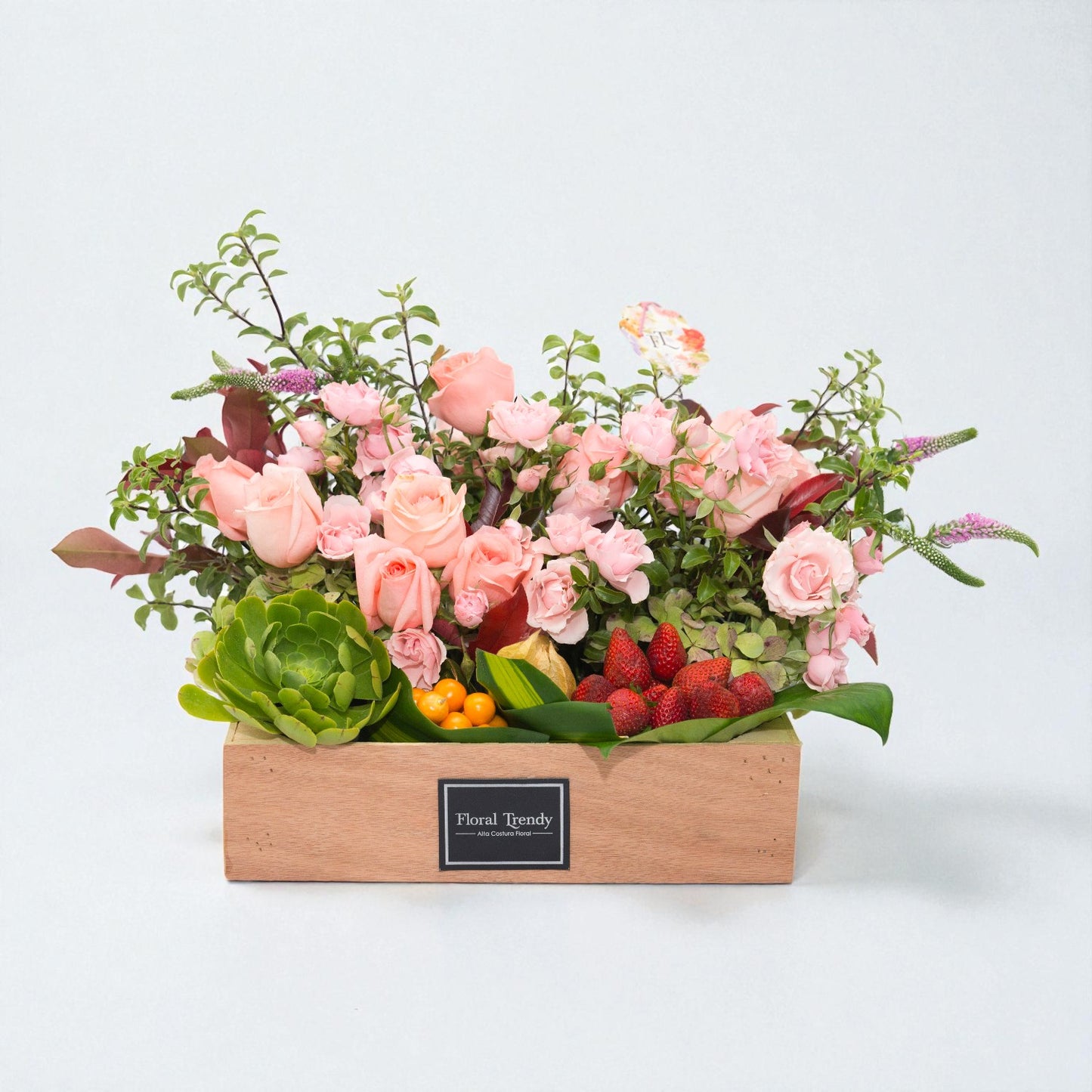 Caja Lujo Floral Fruit Pink