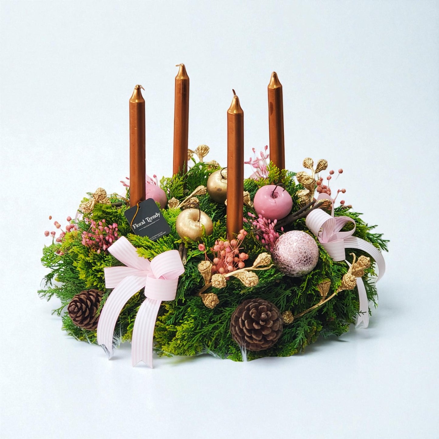 Corona de Adviento - Rosado